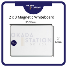 Load image into Gallery viewer, OKADA MAGNETIC WHITEBOARD -MEDIUM SIZE  / Papan Putih / Papan Tulis / Magnetic Whiteboard
