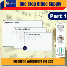 Load image into Gallery viewer, OKADA MAGNETIC WHITEBOARD -MEDIUM SIZE  / Papan Putih / Papan Tulis / Magnetic Whiteboard
