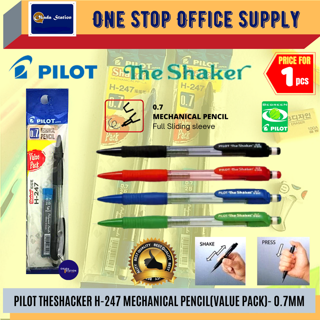 Pilot The Shaker Mechanical Pencil (0.7mm) / PILOT / Mechanical Pencil Value Pack