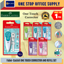 Load image into Gallery viewer, Faber-Castell One Touch Correction Pen &amp; Refill Set / Correction Tape / Refillable Correction Tape / One Touch
