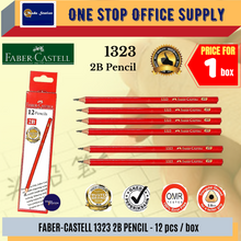 Load image into Gallery viewer, FABER-CASTELL 1323-2B PENCIL (12&#39;s Box) / Faber Castell 2B Pencil /2B PENCIL/#1323
