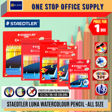 Load image into Gallery viewer, Staedtler Luna WaterColour Pencils Box 12S 12L 24L 36L 48L / Pensel Warna / Colored Pencils / Luna Color
