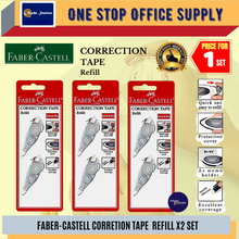 Load image into Gallery viewer, Faber-Castell Correction Tape Refill -2&#39;S (5mm x 6m) / Refillable Correction Pen / REFILL
