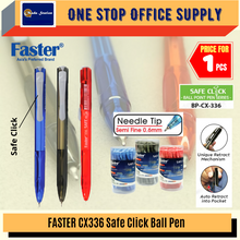 Load image into Gallery viewer, Faster Ball Pen CX336 / Safe Click Ball Pen / Pen Menulis / Smooth Pen / CX 336
