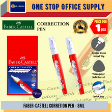 Load image into Gallery viewer, Faber-Castell Correction Pen 8ml / Liquid Paper / Correction Liquid / Pemadam Pen
