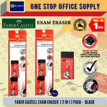 Load image into Gallery viewer, Faber-Castell Dust Free Eraser (2in1)- Black / Eraser / Pemadam / Dust-Free Eraser / BlackColour Eraser
