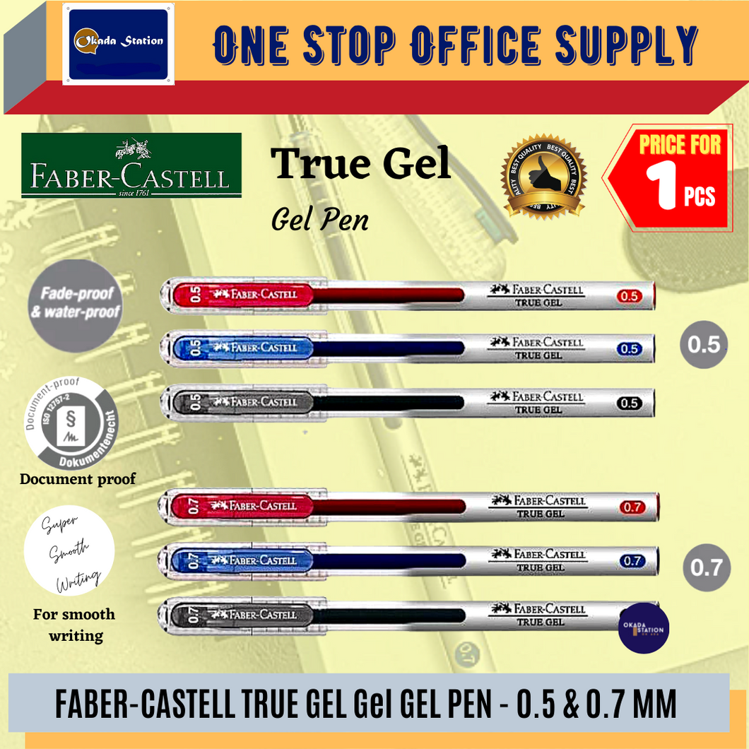 Faber-Castell True Gel Pen (0.5/0.7mm) / Gel Pen / Stationery / Smooth Gel Pen