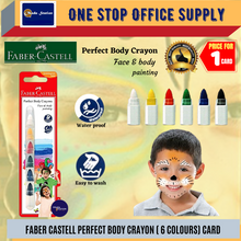 Load image into Gallery viewer, Faber-Castell Perfect Body Crayons (6&#39;s) / Face &amp; Body Crayon / Body Painting / Perfect Crayons / Faber Castell
