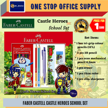 Load image into Gallery viewer, Faber-Castell School Set / Colour Pencil Set / Pensel Warna Set / Castle Heroes School Set
