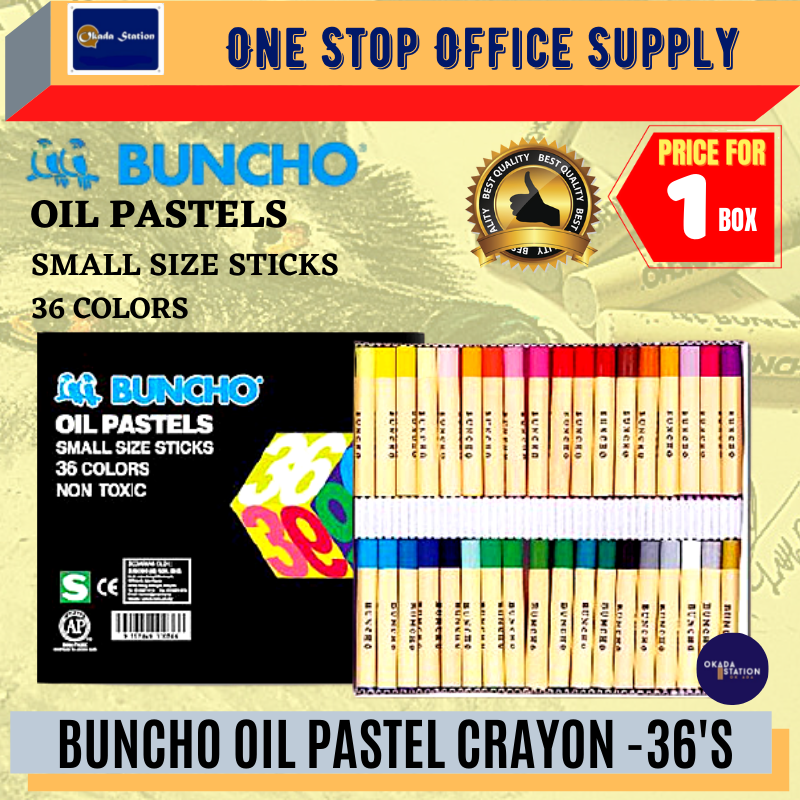 BUNCHO Oil Pastels (36's) / Crayon / BUNCHO Crayon / Color / Colour / Oil Pastel / Oil Pastels / Buncho