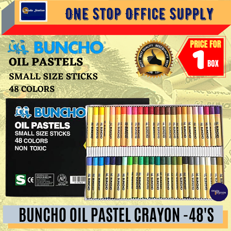 BUNCHO Oil Pastels (48's) / Crayon / BUNCHO Crayon / Color / Colour / Oil Pastel / Oil Pastels / Buncho