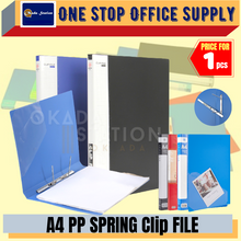 Load image into Gallery viewer, OKADA PP Spring Clip File / Plastic Spring file / Spring Folder / A4 Holder / Clip folder / Spring Clip file
