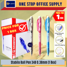 Load image into Gallery viewer, Stabilo 348 Ball Pen (Per Box) / 0.38mm Ball Pen / Fine Ball Pen / Stationery / Smooth Ball Pen
