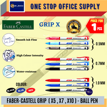 Load image into Gallery viewer, Faber-Castell Grip X Ball Pen / Click Pen / Grip x5 x7 x10 / Faber Castell Ball Pen
