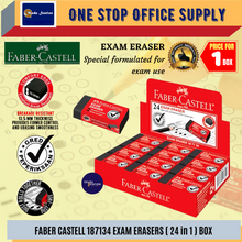 Load image into Gallery viewer, Faber-Castell Dust Free Eraser (24 in 1) / Eraser / Pemadam / Dust-Free Eraser / Black Colour Eraser
