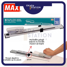 Load image into Gallery viewer, MAX LONG STAPLER HD-35L / MAX HD-35L DESKTOP STAPLER / Long Stapler / Max Stapler / HD 35L / MAX Long Stapler
