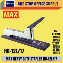 Load image into Gallery viewer, MAX HEAVY DUTY STAPLER (HD-12L/17) / Up to 160 pages paper / HD-12L/17 / HD 12L Stapler / MAX Heavy Duty Stapler
