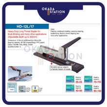 Load image into Gallery viewer, MAX HEAVY DUTY STAPLER (HD-12L/17) / Up to 160 pages paper / HD-12L/17 / HD 12L Stapler / MAX Heavy Duty Stapler
