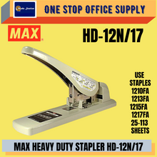 Load image into Gallery viewer, MAX HEAVY DUTY STAPLER (HD-12N/17) / Up to 170 pages paper / Heavy Duty Stapler / HD-12N/17 / MAX Stapler / Heavy Duty
