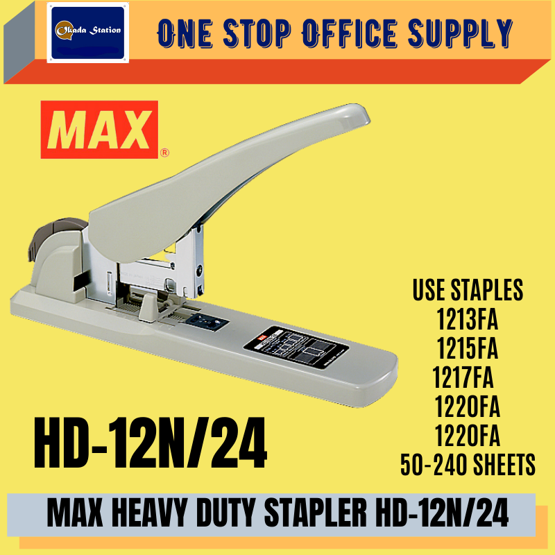 MAX HEAVY DUTY STAPLER (HD-12N/24) / Up to 240 pages paper / Heavy Duty Stapler / HD-12N/24 / MAX Stapler / Heavy Duty