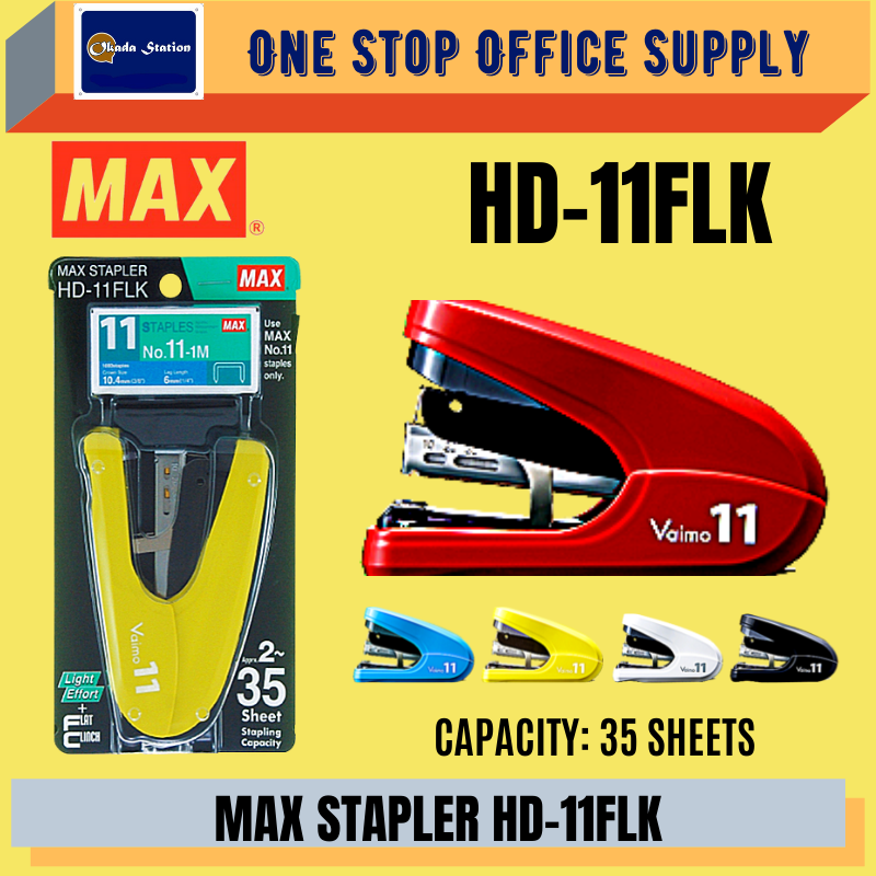 MAX Flat Clinch Stapler HD-11FLK / MAX 11FLK Stapler / Flat Clinch Stapler / MAX Stapler