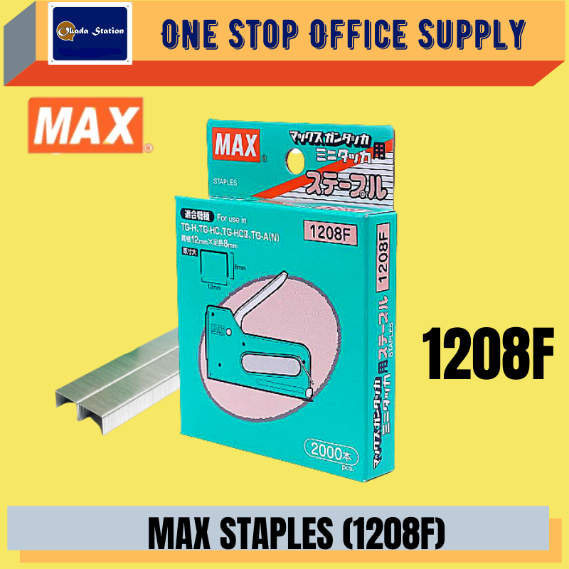 MAX STAPLES NO:1208F / Bullet / TG-HC / MAX Staples 1208F for use in TG-H,TG-HC