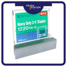 Load image into Gallery viewer, MAX STAPLES NO:1220 (23/20) / Bullet Stapler / Ubat Stapler / Heavy Duty Staples / Dawai Kokot / 1220FAH
