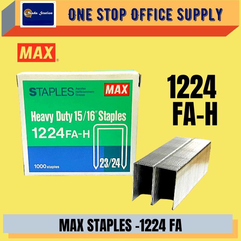 MAX STAPLES NO:1224 (23/24) / Bullet Stapler / Ubat Stapler / Heavy Duty Staples / Dawai Kokot