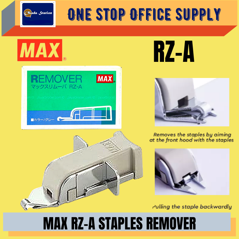 MAX STAPLES REMOVER RZ-A / Staples Remover / MAX Ubat Remove / Office Staples Remover