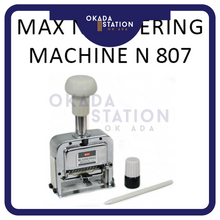 Load image into Gallery viewer, MAX N-807 NUMBERING MACHINE / Numbering Machine / 8 Digits Number Machine / Max
