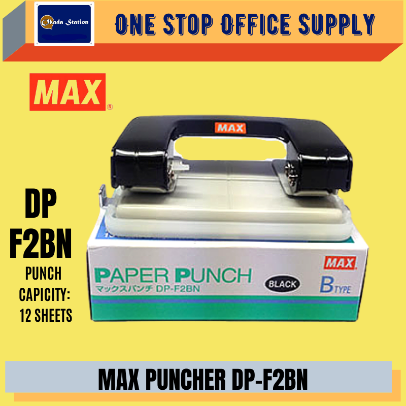 MAX 2 HOLE PUNCHER DP-F2BN (2 HOLE PUNCHER) / PAPER PUNCH / TWO HOLE PUNCHER / MAX DP-F2BN