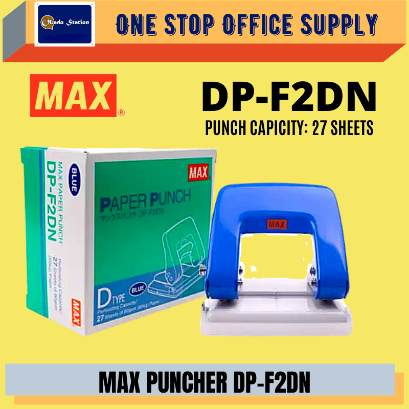 MAX Paper Puncher DP-F2DN / 2 Hole Puncher / Penebuk Lubang / Paper Punch / MAX Hole Puncher