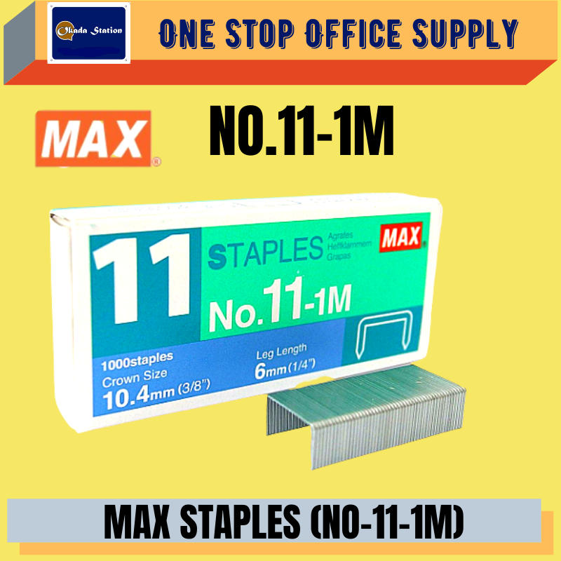 MAX STAPLES NO-11-1M / Bullet Stapler / Ubat Stapler / no.11-1m / Dawai Kokot