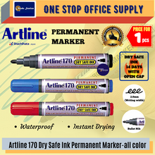 Load image into Gallery viewer, Artline 170 Dry Safe Permanent Marker Pen / Dry Safe Ink / Permanent Marker Pen 2.0mm
