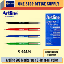 Load image into Gallery viewer, ARTLINE 200 WRITING PEN (0.4MM) #Black / Blue / Red / Artline Writing Pen 200
