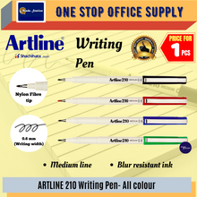 Load image into Gallery viewer, ARTLINE 210 WRITING PEN (0.6MM) #Black / Blue / Red / Artline Writing Pen 210
