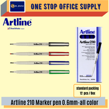 Load image into Gallery viewer, ARTLINE 210 WRITING PEN (0.6MM) #Black / Blue / Red / Artline Writing Pen 210
