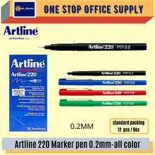 Load image into Gallery viewer, ARTLINE 220 WRITING PEN (0.2MM) #Black / Blue / Red / Artline Writing Pen 220
