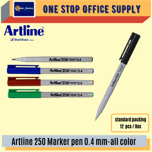 Load image into Gallery viewer, ARTLINE 250 Permanent Marker Pen (0.4mm) #Black / Red / Blue / Green / Artline Permanent Marker
