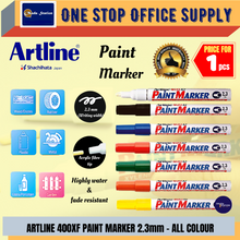 Load image into Gallery viewer, ARTLINE 400 PAINT MARKER (2.3mm) / 400XF Paint Marker / Artline Paint Marker 400XF
