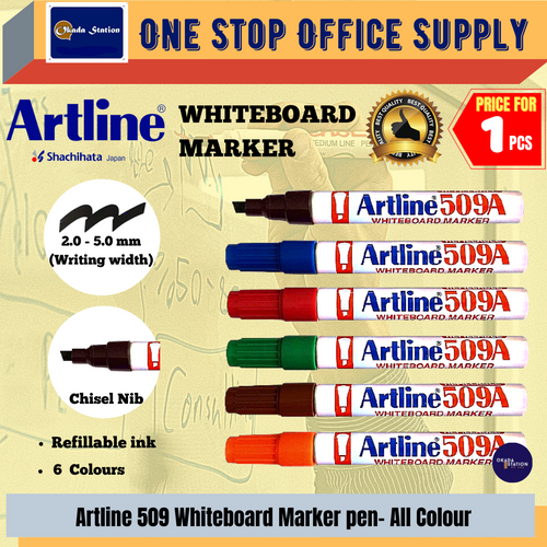 Artline 990XF (1.2mm) Medium Permanent Marker Metallic Silver - 2x SILVER  marker