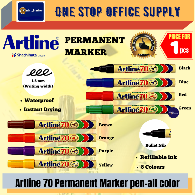 ARTLINE 70 PERMANENT MARKER / Marker Pen / Permanent Marker / Artline 70 Permanent Marker