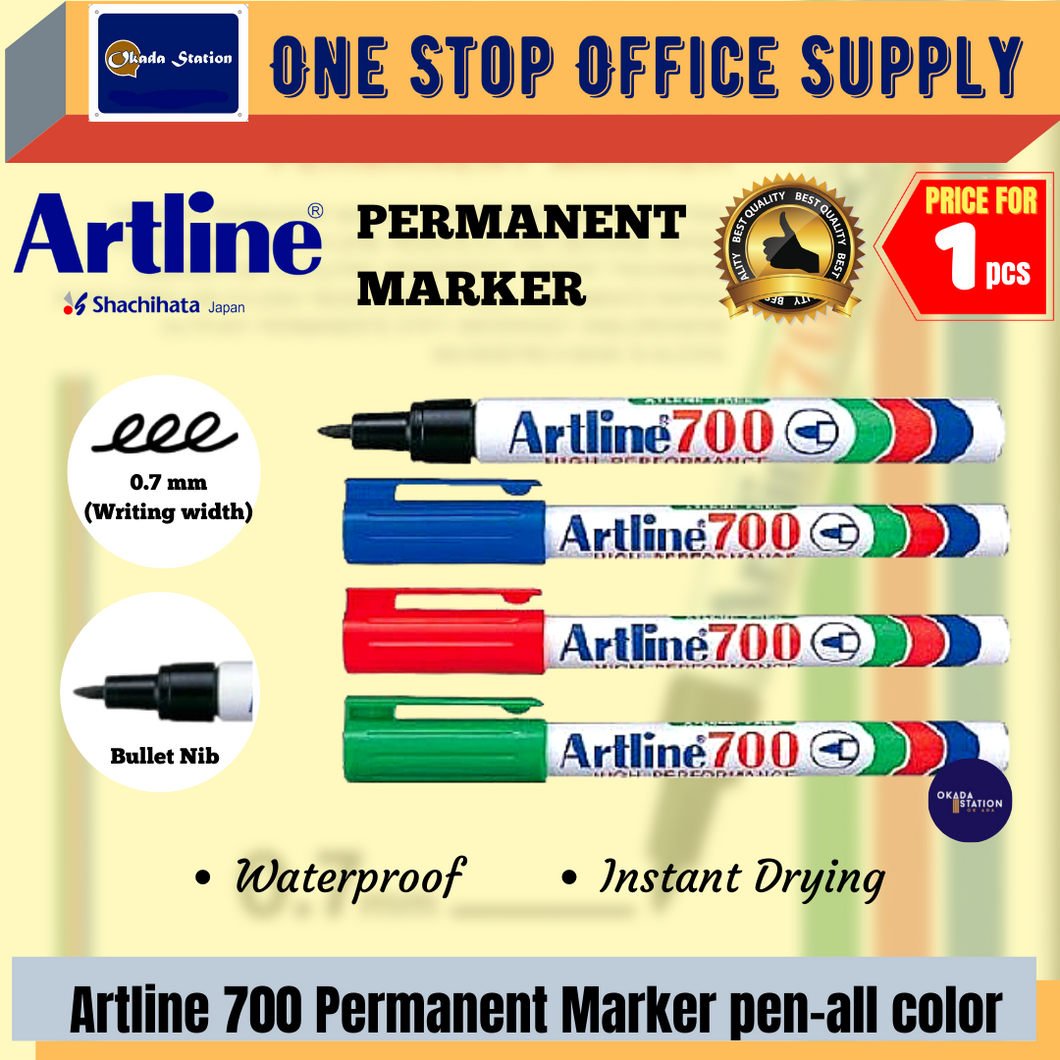 ARTLINE 700 PERMANENT MARKER / Marker Pen / Permanent Marker / Artline 700 Permanent Marker