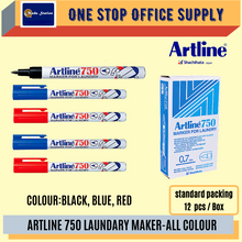 Load image into Gallery viewer, ARTLINE 750 Laundry Permanent Marker Pen / Laundry Pen / Artline Laundry Permanent Marker Pen
