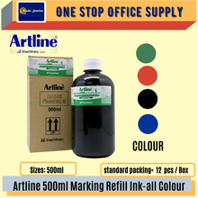 Load image into Gallery viewer, Artline Permanent Marker Pen Refill Ink (500ml) / Permanent Marker Ink /  Permanent Marker Pen Refill 500cc
