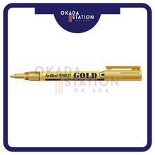 Load image into Gallery viewer, Artline Metallic Permanent Marker Pen 990XF-1.2mm (Gold/Silver) / Ink Marker Pen / Gold Ink Marker / Silver Ink Marker
