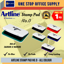 Load image into Gallery viewer, Artline Stamp Pad No.0 (Black/ Blue/ Red) / Artline Chop Pad / Artline Stamp Pad No.0
