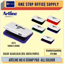 Load image into Gallery viewer, Artline Stamp Pad No.0 (Black/ Blue/ Red) / Artline Chop Pad / Artline Stamp Pad No.0
