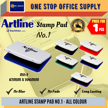 Load image into Gallery viewer, Artline Stamp Pad No.1 (Black/ Blue/ Red) / Artline Chop Pad / Artline Stamp Pad No.1
