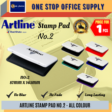 Load image into Gallery viewer, Artline Stamp Pad No.2 (Black/ Blue/ Red) / Artline Chop Pad / Artline Stamp Pad No.2
